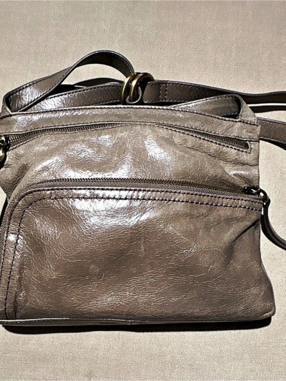 HOBO Crossbody Bag in Taupe